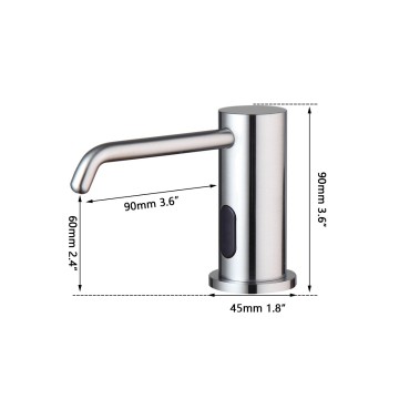 Sensomatica geborsteld nikkel zeep sensor dispenser 7