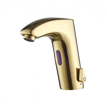 Sensomatica goudkleurige sensorkraan warm koud 1