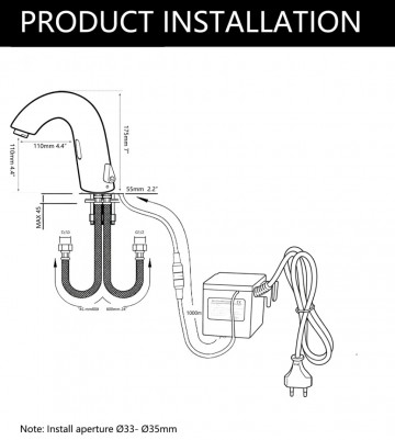 Sensomatica grande rubinetto rose goud sensorkraan 1 0