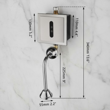 Sensomatica inbouw sensor urinoir chroom 6