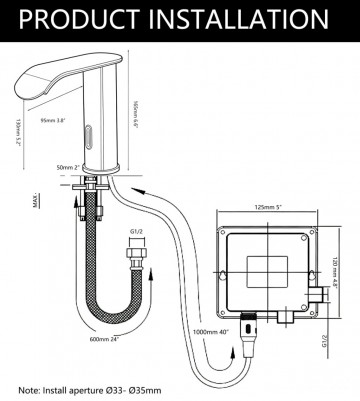 Sensomatica kavo chroom sensorkraan watervalkraan 1
