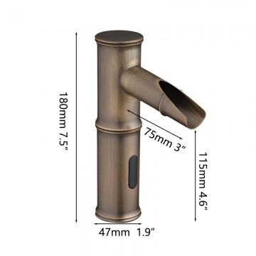 Sensomatica kyoto sensorkraan bronskleur koud model 1
