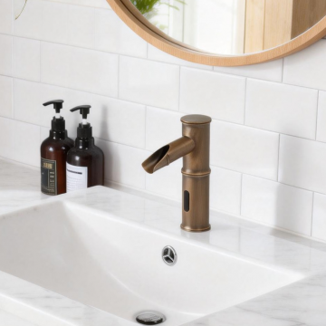 Sensomatica kyoto sensorkraan bronskleur koud model 2