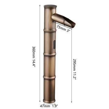 Sensomatica kyoto tall sensorkraan brons kleur 1