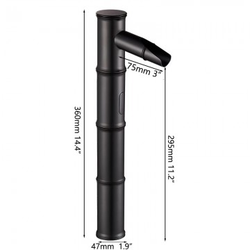 Sensomatica kyoto tall sensorkraan zwart 2