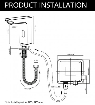 Sensomatica luda sensorkraan koud met regelbare sensor 7