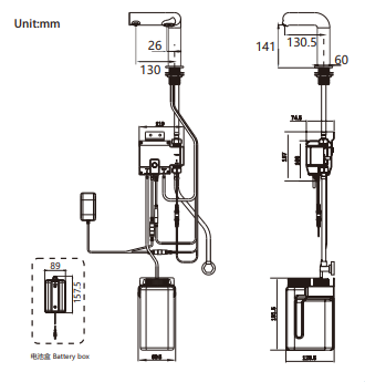 Sensomatica modeno chroom 2 in 1 zeep kraan 1