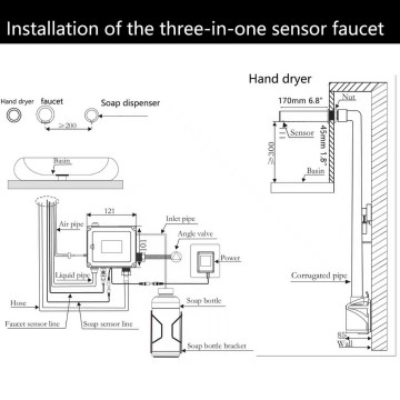 Sensomatica napoli 3 in 1 sensor kraan 1
