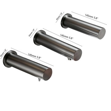 Sensomatica napoli 3 in 1 sensorkraan gun metal 1