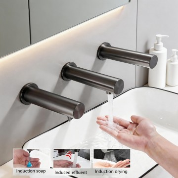 Sensomatica napoli gun metal sensorkraan 3 in 1 2