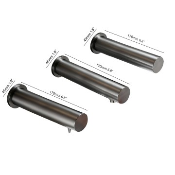 Sensomatica napoli gun metal sensorkraan 3 in 1 3