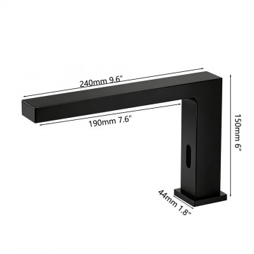 Sensomatica norex sensorkraan zwart koud model 5