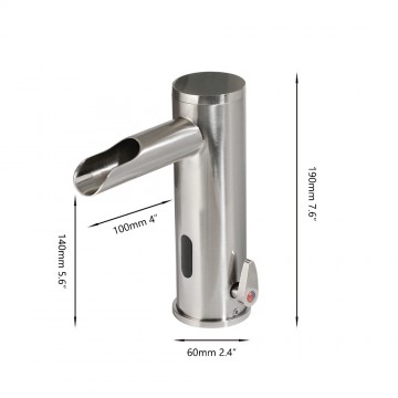 Sensomatica orte sensorkraan geborsteld nikkel warm koud 4