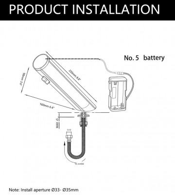 Sensomatica pulse chroom sensorkraan op batterijen 1