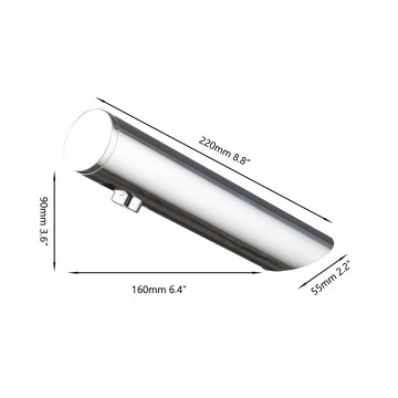 Sensomatica pulse chroom sensorkraan op batterijen 2