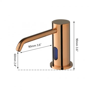Sensomatica rose gouden zeep sensordispenser 1