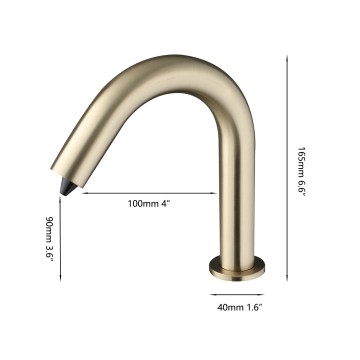 Sensomatica sensor zeepdispenser cesaro geborsteld goud 2