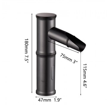 Sensomatica sensorkraan kyoto compact zwart 3