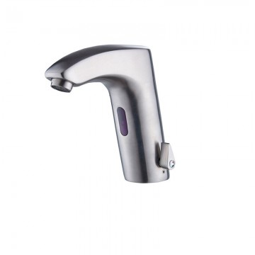 Sensomatica sensorkraan warm koud geborsteld nikkel 2