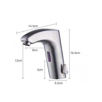 Sensomatica sensorkraan warm koud geborsteld nikkel 2