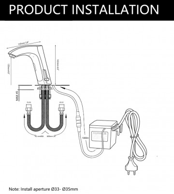Sensomatica sensorkraan warm koud geborsteld nikkel 3