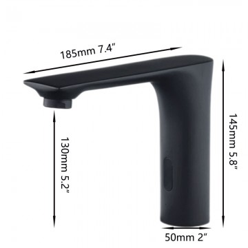 Sensomatica sensorkraan zwart koud 4