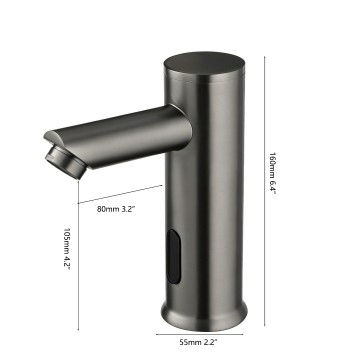 Sensomatica sesto gun metal sensorkraan 8