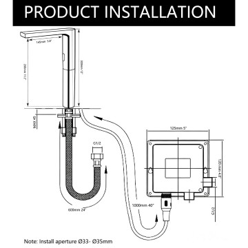 Sensomatica slen sensorkraan chroom 2