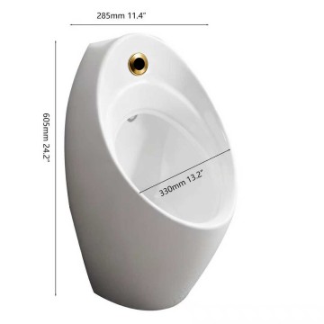 Sensomatica urinoir geborsteld goud afmeting