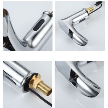 Sensomatica watervalkraan sensor kraan chroom 0