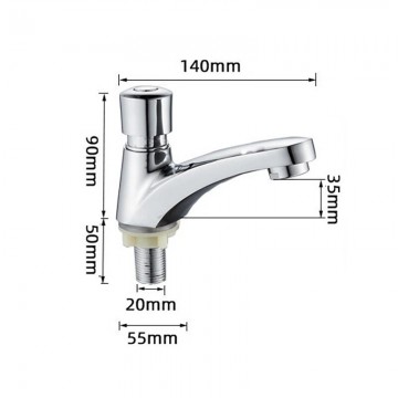 Sensomatica zelfsluitende wastafel kraan