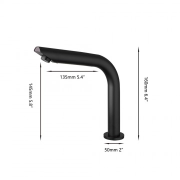 Sensomatica zwarte sensorkraan 3