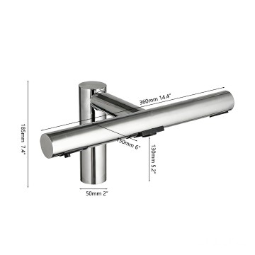 Sensomativa 3 in 1 sensorkraan handendroger zeepdispenser chroom 5