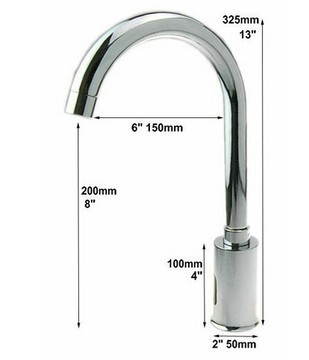 Chroom sensorkraan handvrije bediening