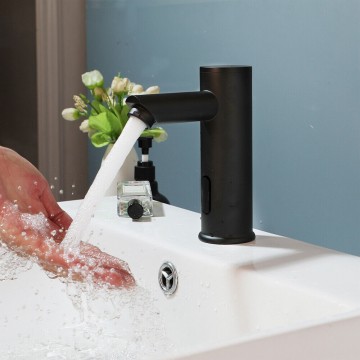 Sesto zwart koud sensorkraan