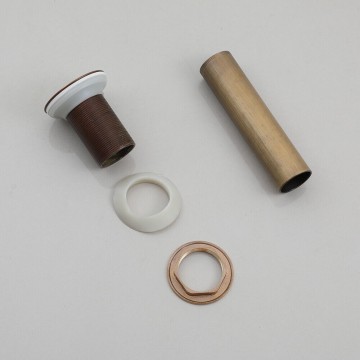 Set bronskleurige afvoer