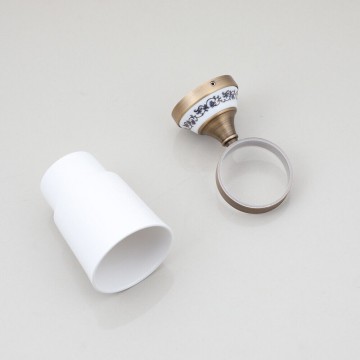 Set bronskleurige bekerhouder