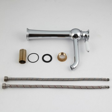 Set c36 chroom wastafelkraan