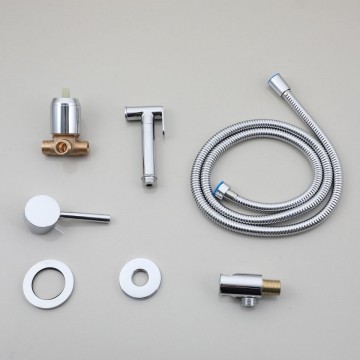 Set chroom bidet sproeier