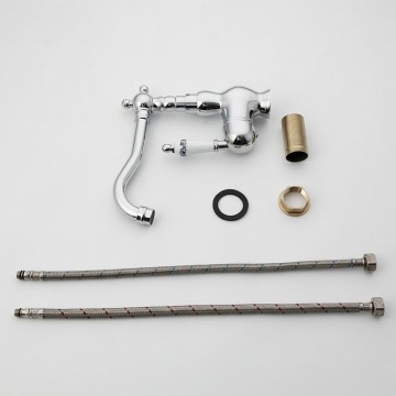 Set chroom landelijke mengkraan