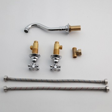 Set chroom muurkraan elegant landelijk