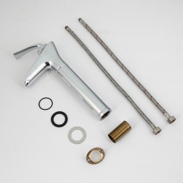 Set chroom watervalkraan mengkraan