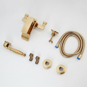 Set gouden watervalkraan