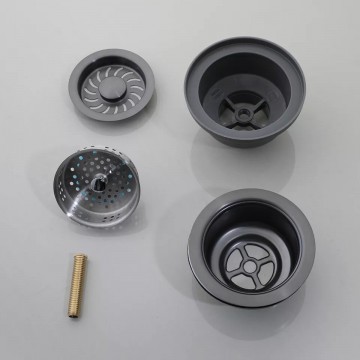 Set gun metal afvoer gootsteen