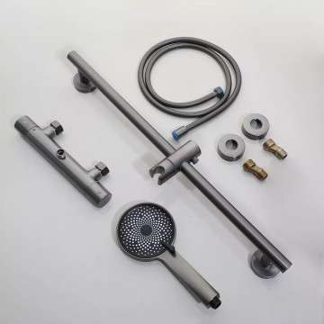 Set gun metal douchekraan