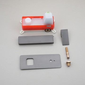 Set gun metal wandkraan