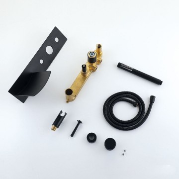 Set luxe zwarte watervalkraan