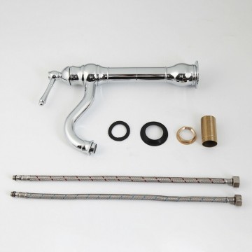 Set nostalgische chroom mengkraan