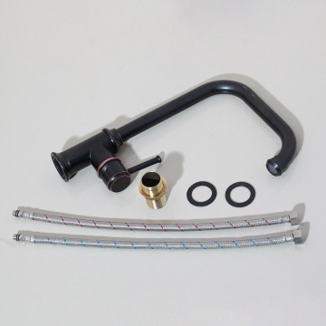 Set olie bronzen kraan draaibaar