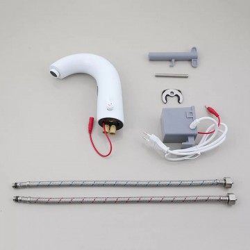 Set sensomatica sensorkraan wit warm koud 0